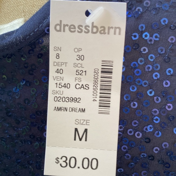 DRESS BARN Sequined Tee NWT SZ M American Dream - Picture 5 of 6